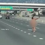 Naked Woman Fires Gun on Busy Bridge min